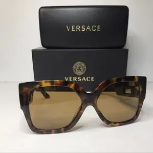 Authentic New Versace Sunglasses Women\'s 4402 5119/73 Havana-Gold/Bronze 59mm Versace Sunglasses Women main image 4